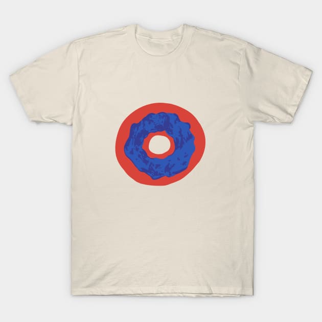 Strawberry Blueberry Donut T-Shirt by G-Worthy